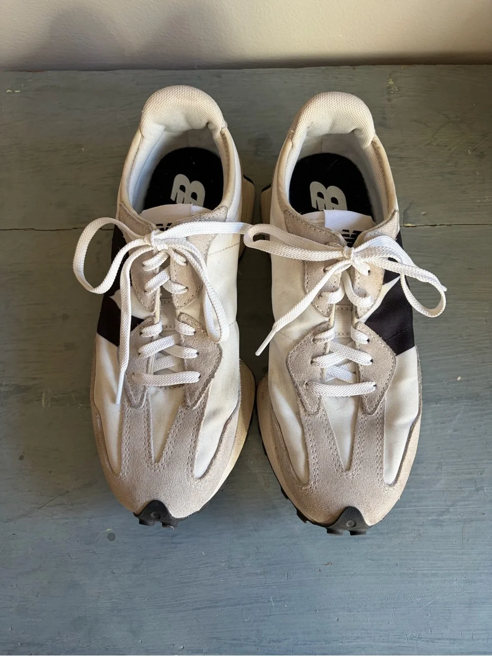 New Balance light suede